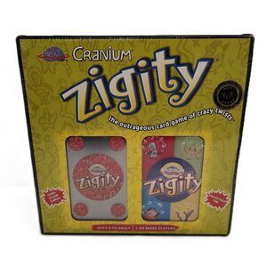Cranium Zigity Card Game NEW Sealed 4-in-1 Family Party Game w/ Collectible Tin
